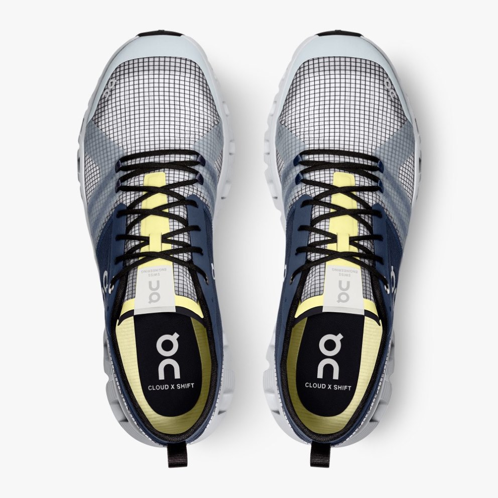 On Cloud X Shift Men's Trainers Grey / Navy | UK-1A56M