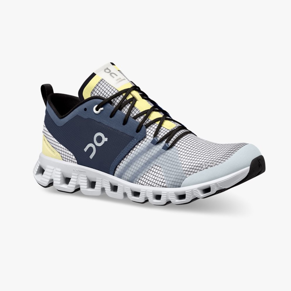 On Cloud X Shift Men's Trainers Grey / Navy | UK-1A56M