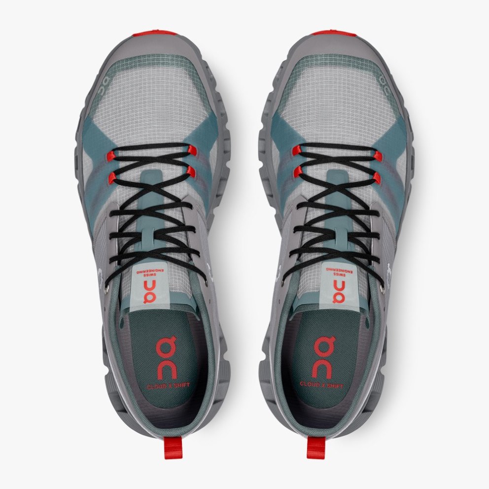 On Cloud X Shift Men's Trainers Grey | UK-8A6O5