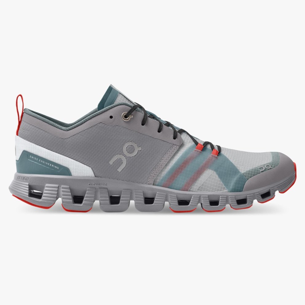 On Cloud X Shift Men\'s Trainers Grey | UK-8A6O5