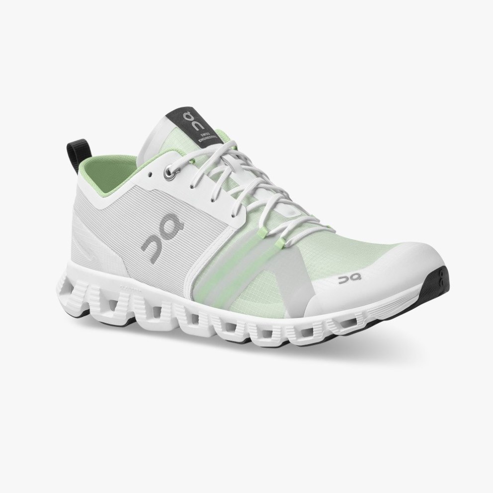 On Cloud X Shift Men's Trainers Light Grey / Mint | UK-2J785