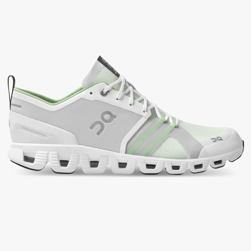On Cloud X Shift Men\'s Trainers Light Grey / Mint | UK-2J785