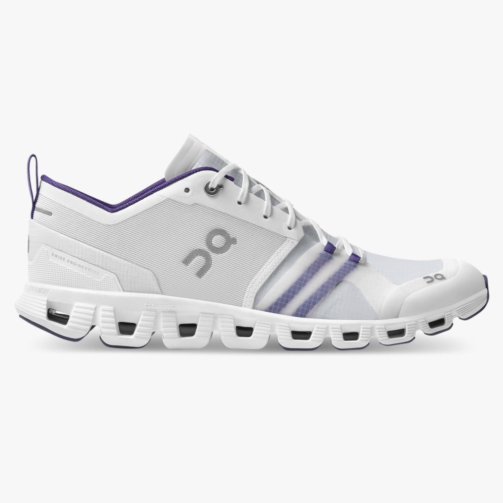 On Cloud X Shift Men\'s Trainers Light Grey / Navy | UK-8J265