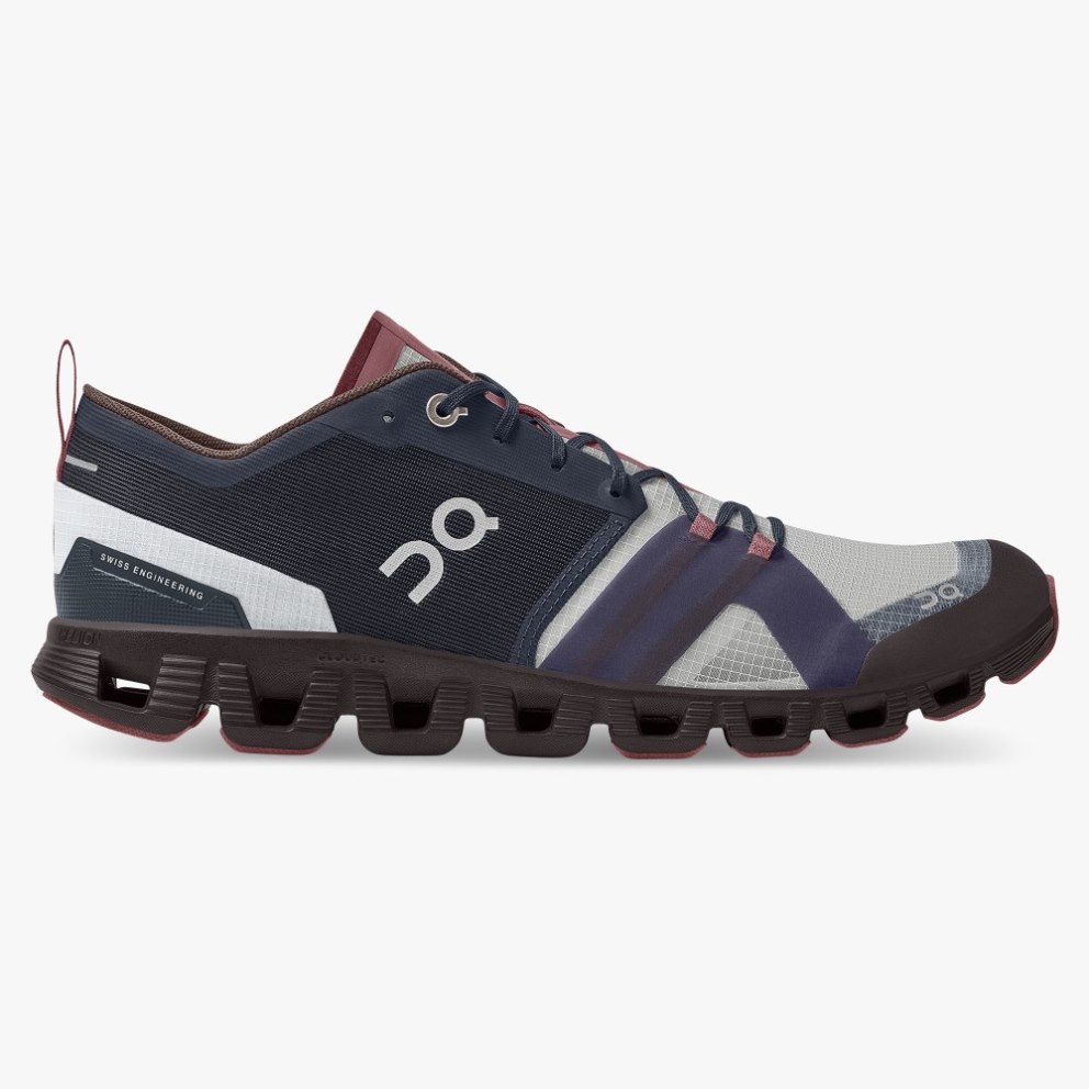 On Cloud X Shift Men\'s Trainers Navy | UK-8OJ61
