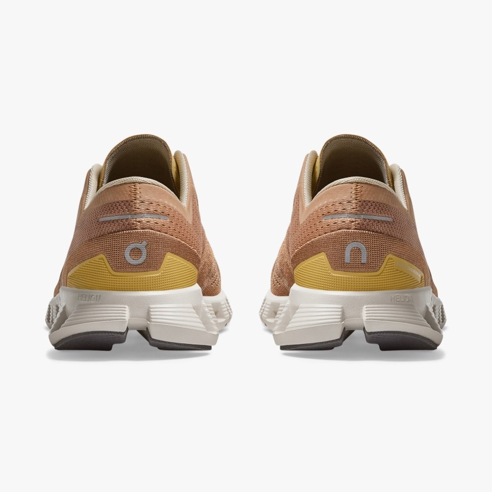 On Cloud X Women's Trainers Brown | UK-75JM1