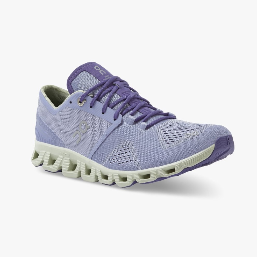 On Cloud X Women's Trainers Lavender | UK-AO6J1