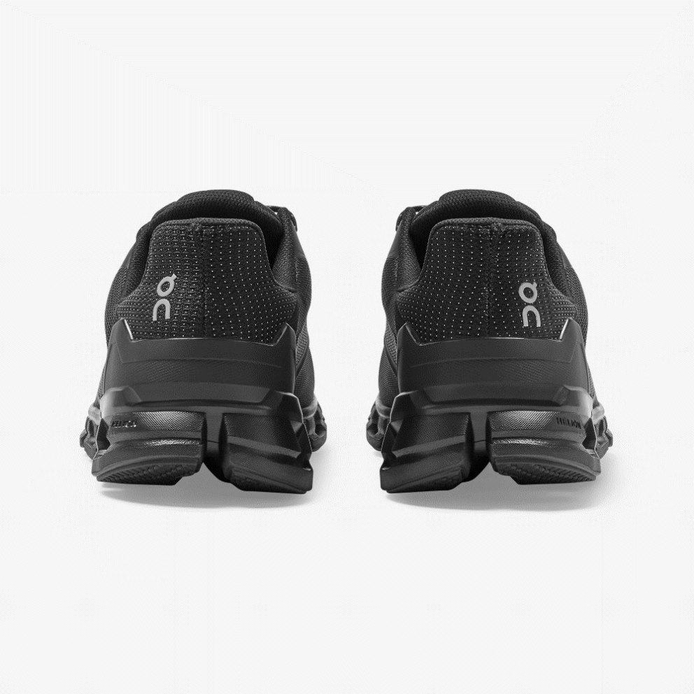 On Cloudflyer Waterproof Men's Running Shoes Black | UK-AO8M5