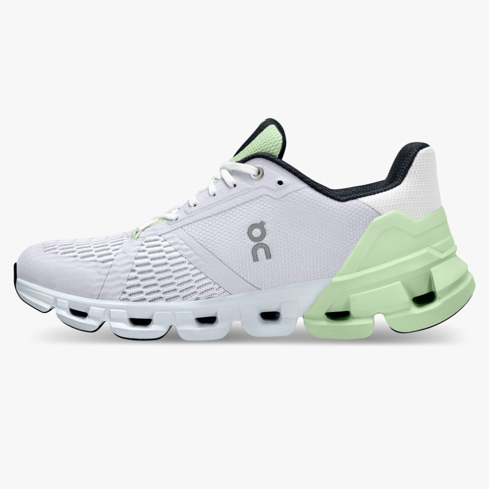 On Cloudflyer Women's Running Shoes White / Mint | UK-6A2MO