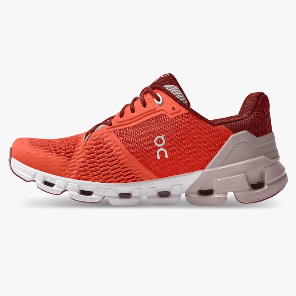 On Cloudflyer Women's Running Shoes Red | UK-76JOM