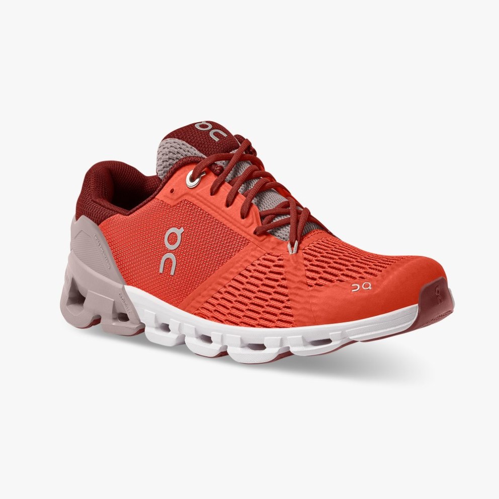 On Cloudflyer Women's Running Shoes Red | UK-76JOM