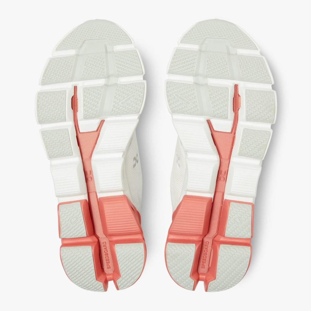 On Cloudflyer Women's Running Shoes Cream / Coral | UK-M2J67