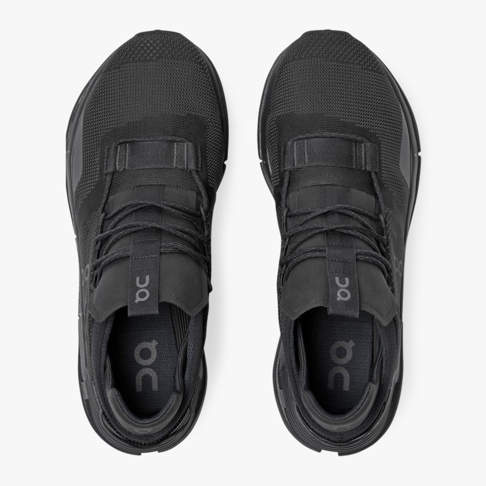 On Cloudnova Men's Trainers Black | UK-51A8O
