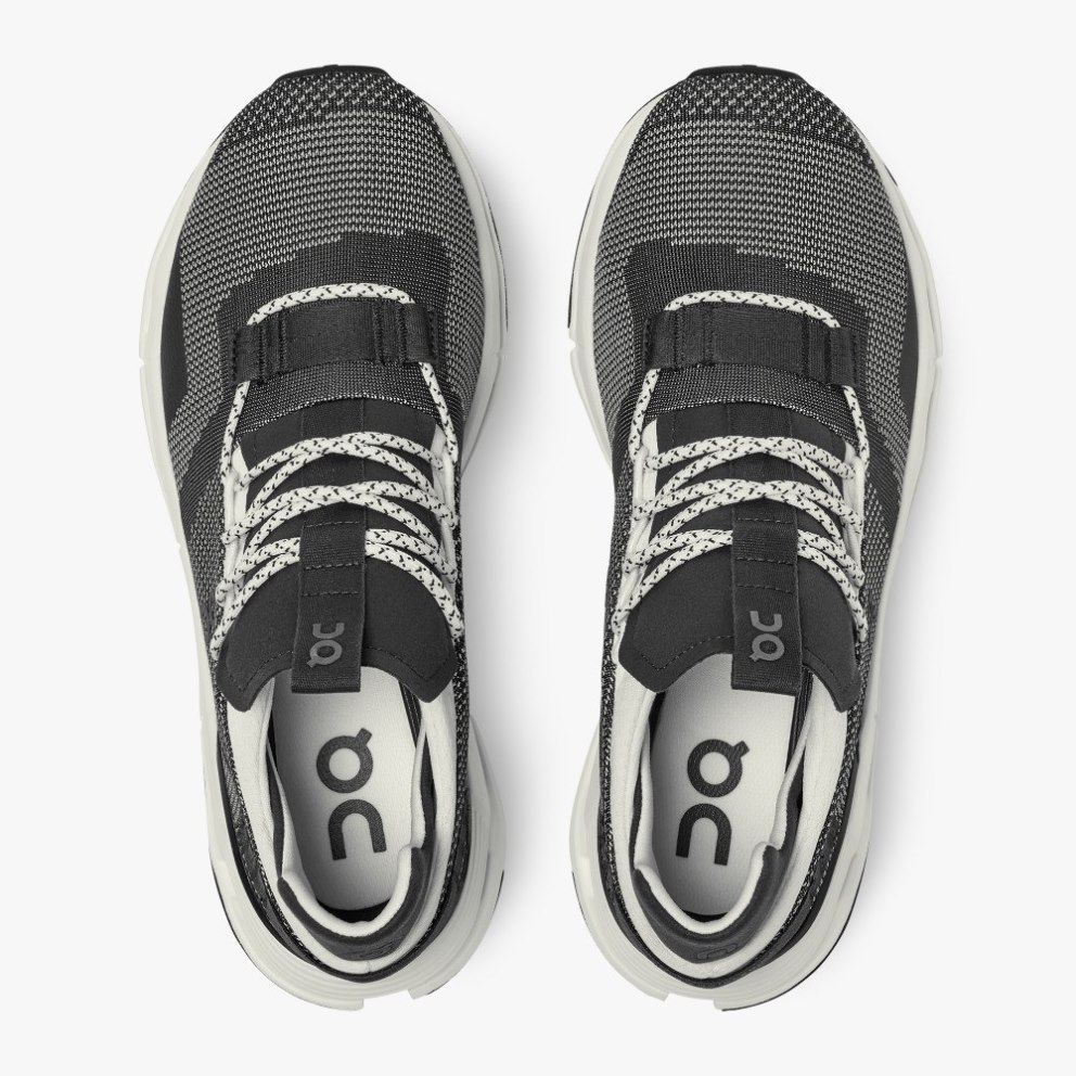 On Cloudnova Men's Trainers Black | UK-8OA51