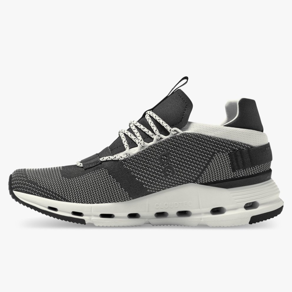 On Cloudnova Men's Trainers Black | UK-8OA51