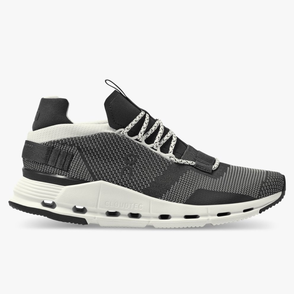 On Cloudnova Men\'s Trainers Black | UK-8OA51