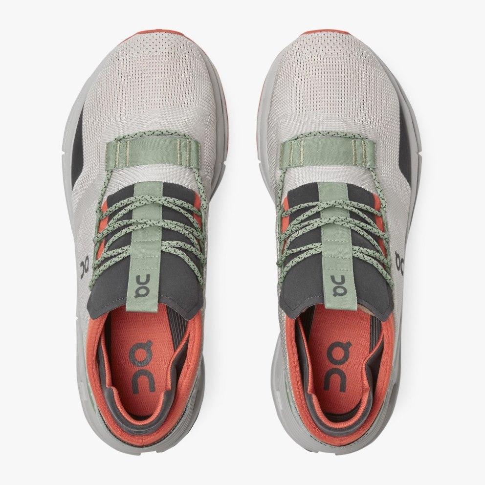 On Cloudnova Men's Trainers Silver | UK-82571