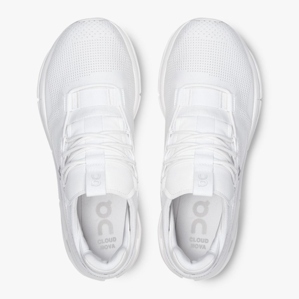 On Cloudnova Men's Trainers White | UK-J5187