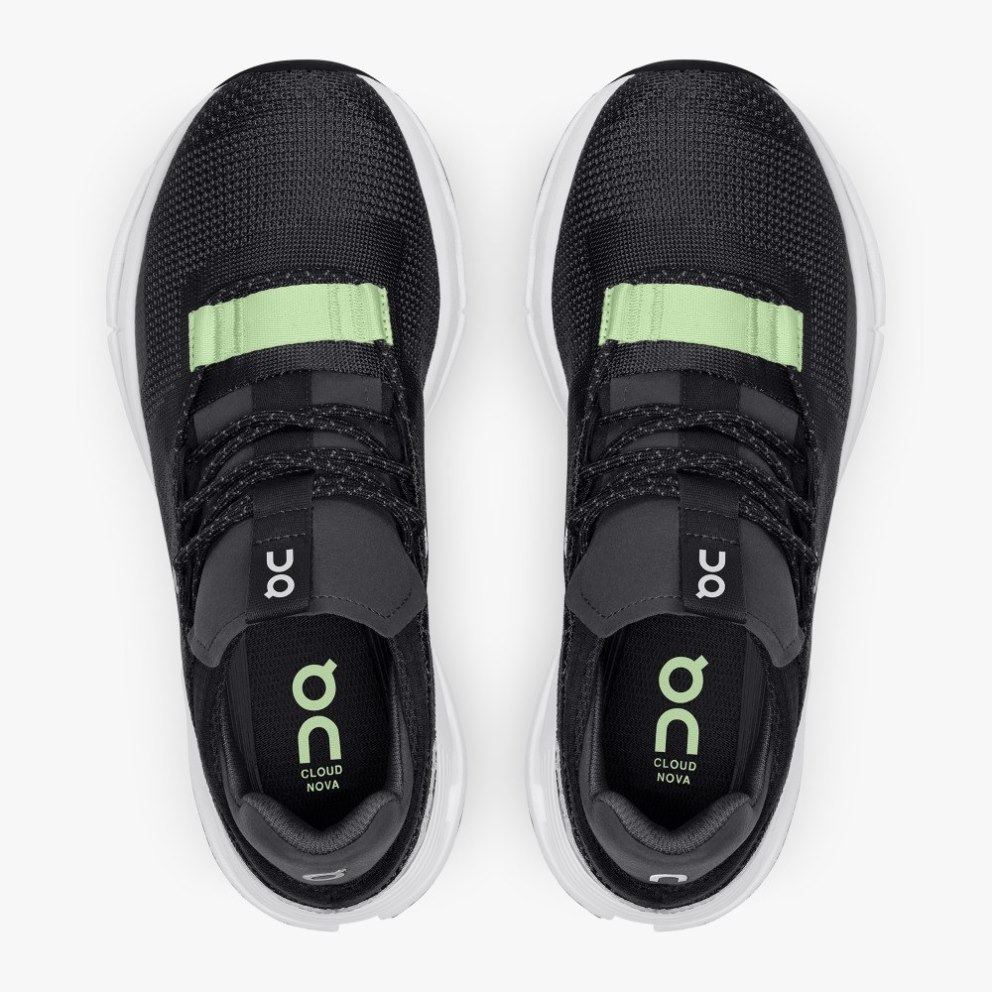 On Cloudnova Women's Trainers Black | UK-256A8