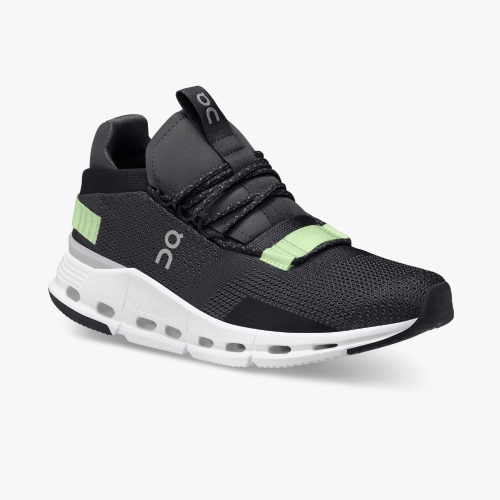 On Cloudnova Women's Trainers Black | UK-256A8
