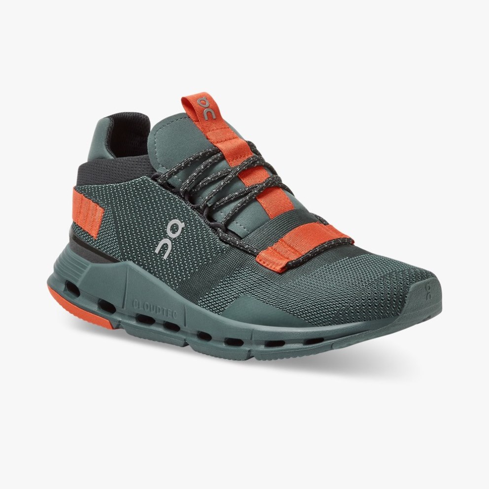 On Cloudnova Women's Trainers Olive | UK-6A75O
