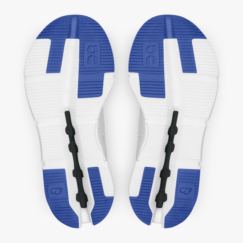 On Cloudnova Women's Trainers White / Blue | UK-8O1J6