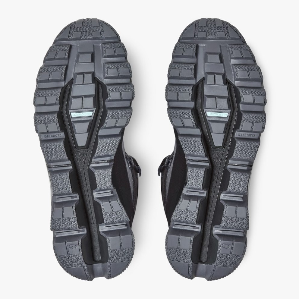 On Cloudridge Men's Hiking Boots Grey / Black | UK-51AJ6