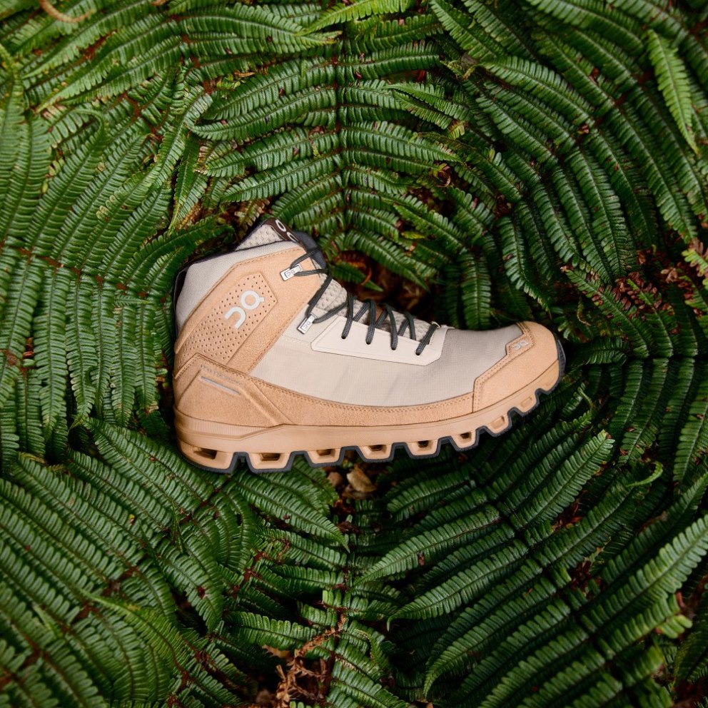 On Cloudridge Men's Hiking Boots Khaki | UK-75AJ8