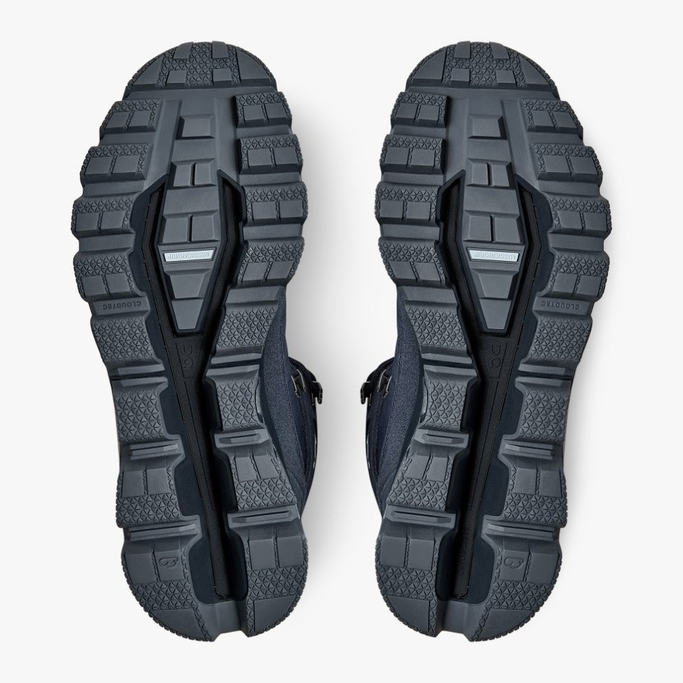 On Cloudridge Men's Hiking Boots Navy | UK-71OAM