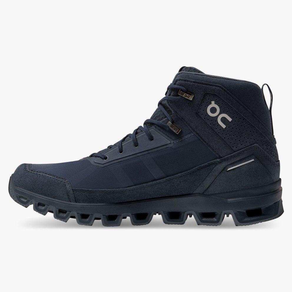 On Cloudridge Men's Hiking Boots Navy | UK-71OAM