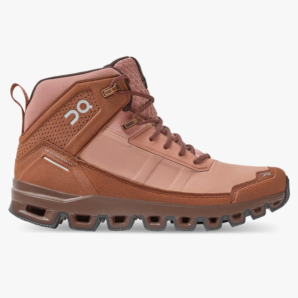 On Cloudridge Women\'s Hiking Boots Brown | UK-8O671