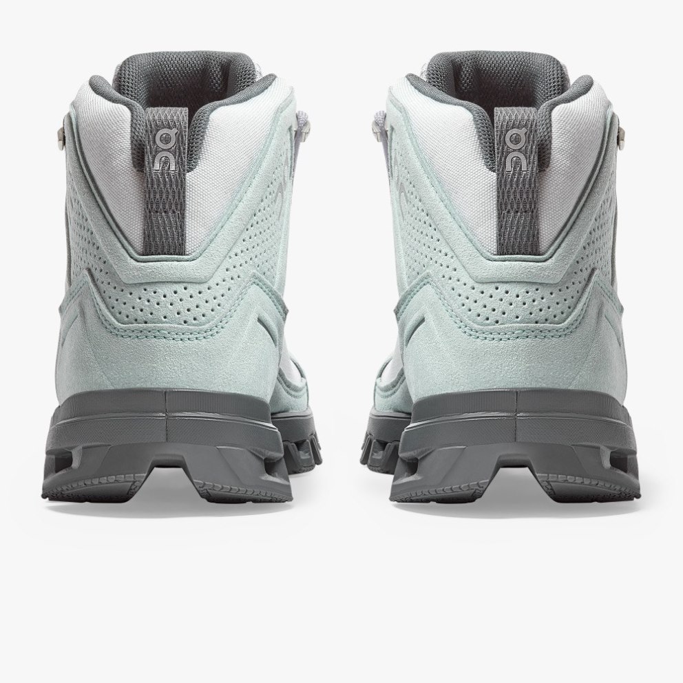 On Cloudridge Women's Hiking Boots White / Mint | UK-O5M1J