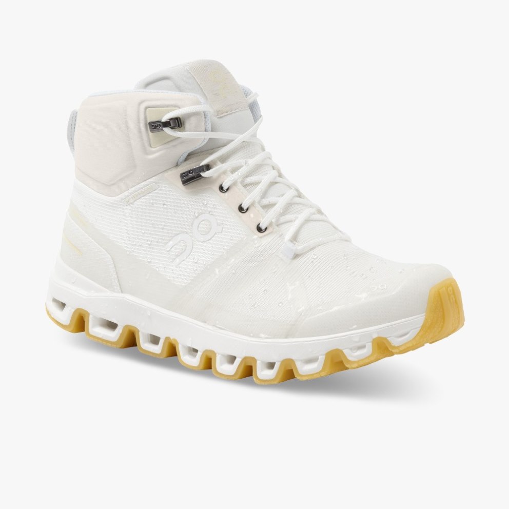 On Cloudrock Edge Raw Women's Hiking Boots White | UK-1M28A