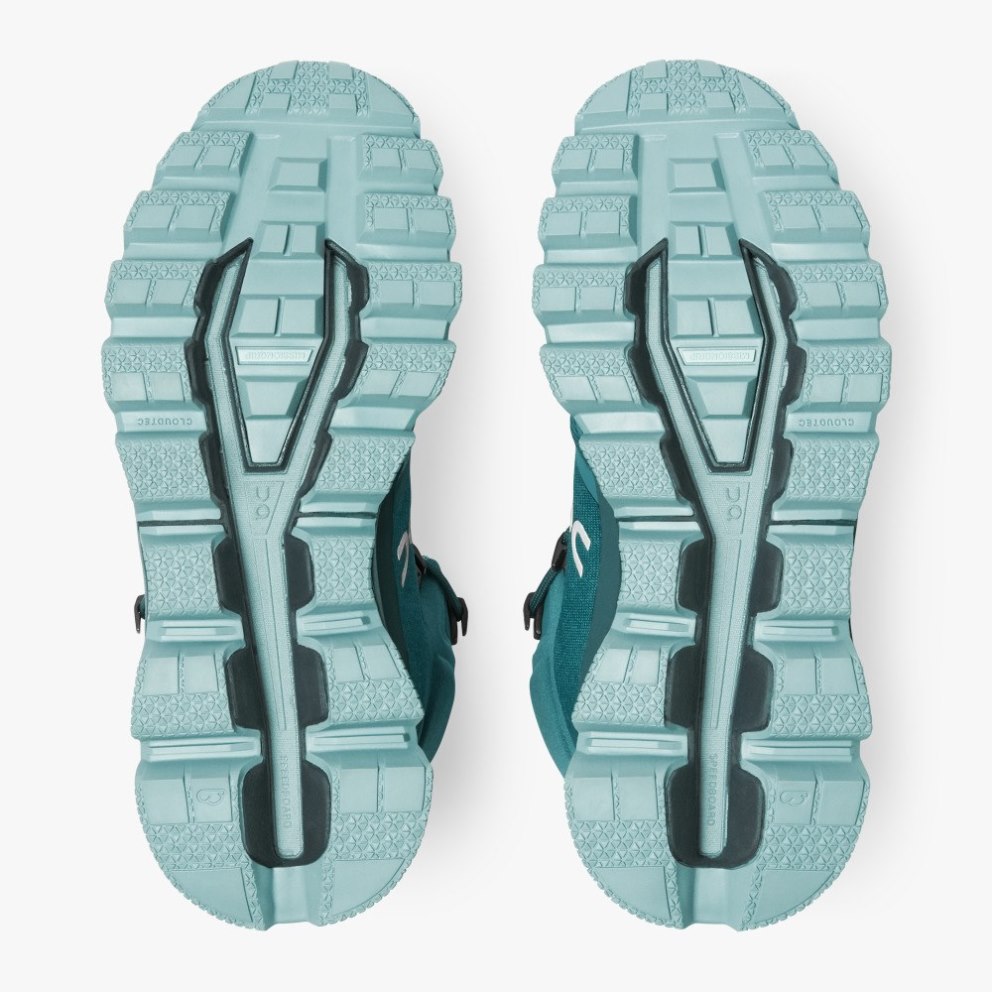 On Cloudrock Waterproof Women's Hiking Boots Turquoise | UK-AO718
