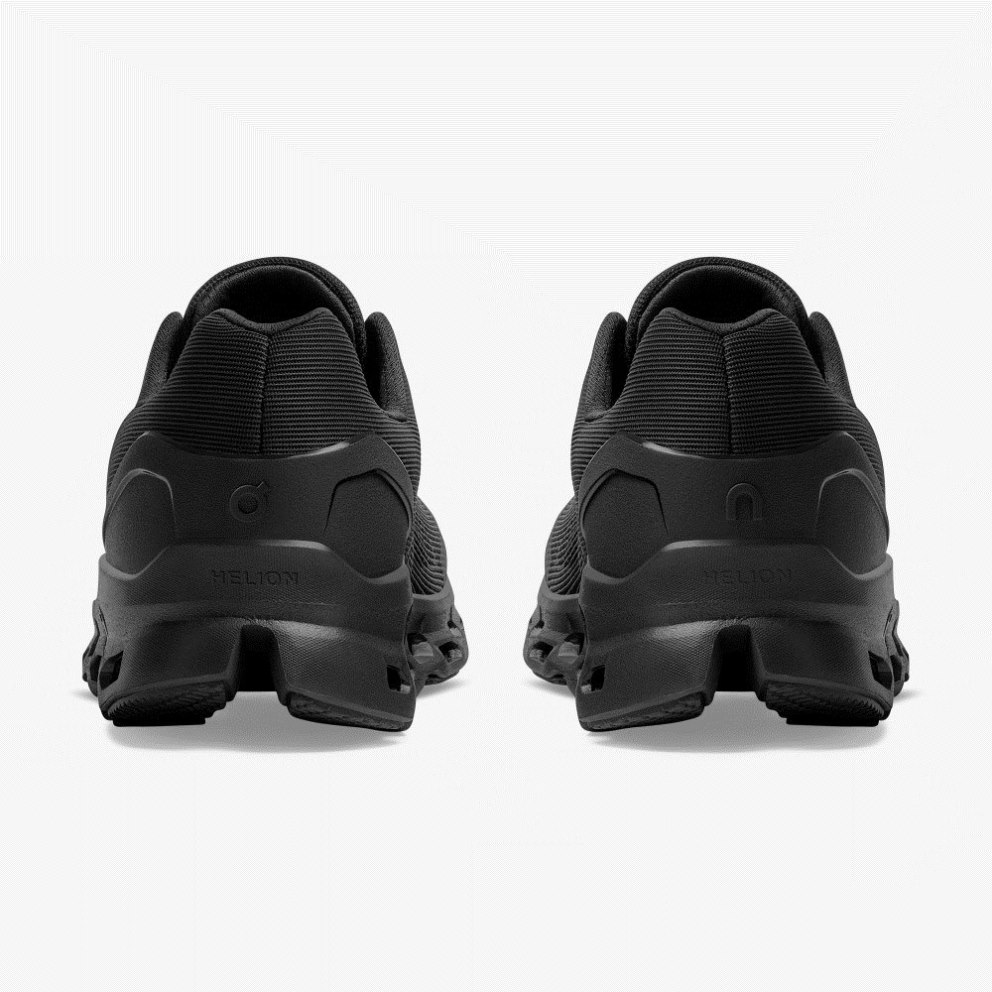 On Cloudstratus Women's Running Shoes Black | UK-18J72