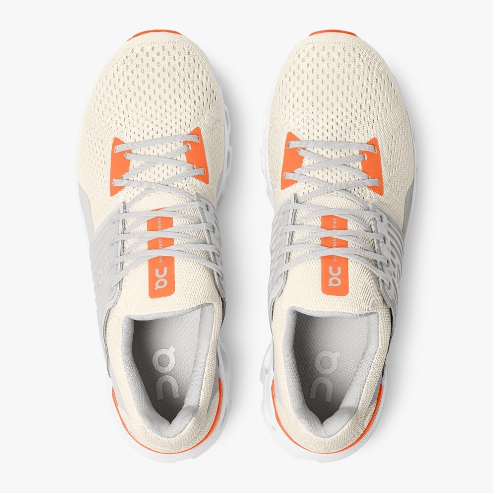 On Cloudswift Men's Running Shoes Cream | UK-215MJ