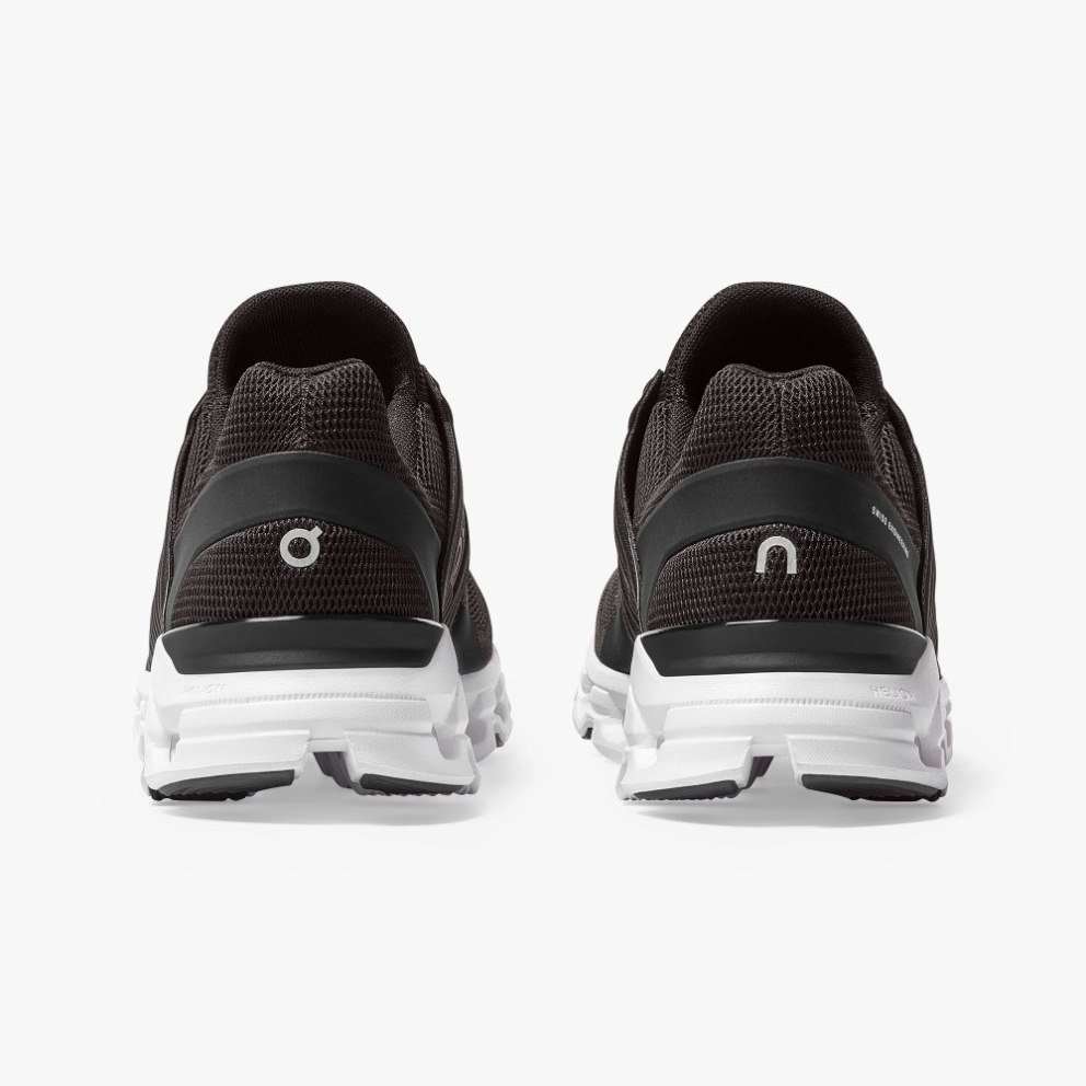 On Cloudswift Men's Running Shoes Black | UK-AJ815