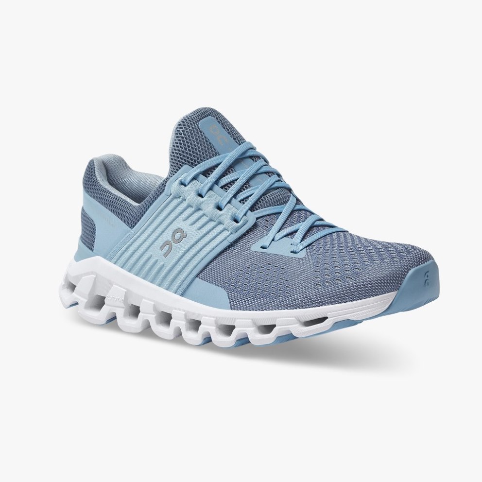 On Cloudswift Women's Running Shoes Blue | UK-815OA