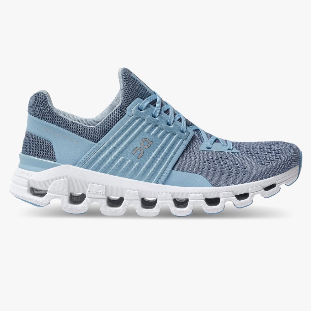 On Cloudswift Women\'s Running Shoes Blue | UK-815OA