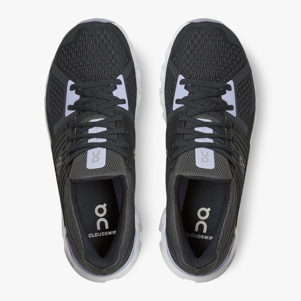 On Cloudswift Women's Running Shoes Black | UK-O56M7