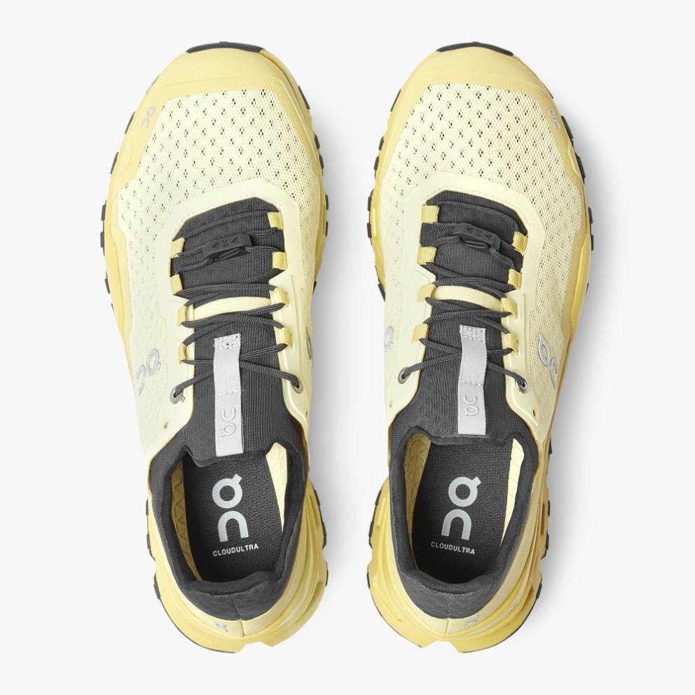 On Cloudultra Men's Hiking Shoes Lemon | UK-8625A