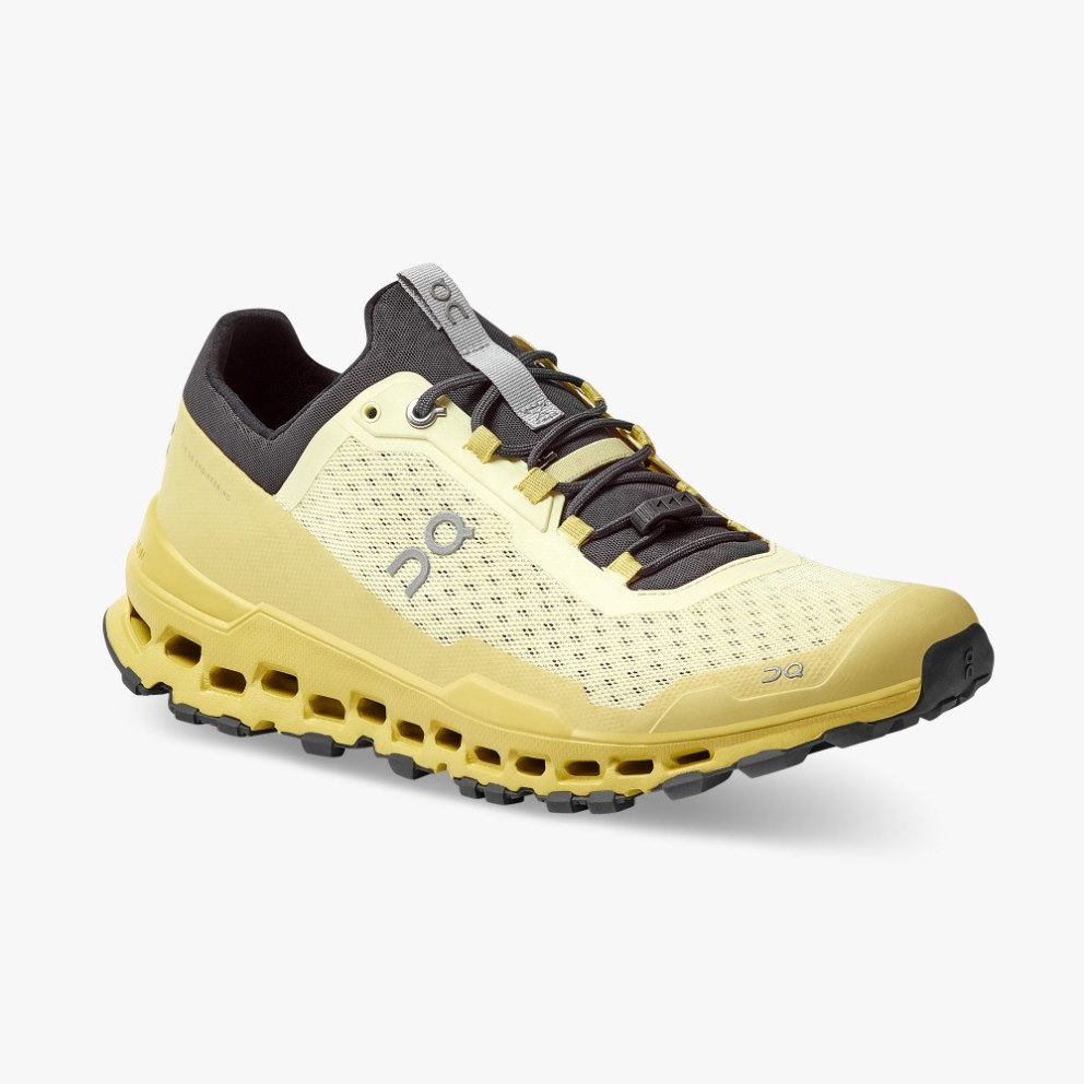On Cloudultra Men's Hiking Shoes Lemon | UK-8625A