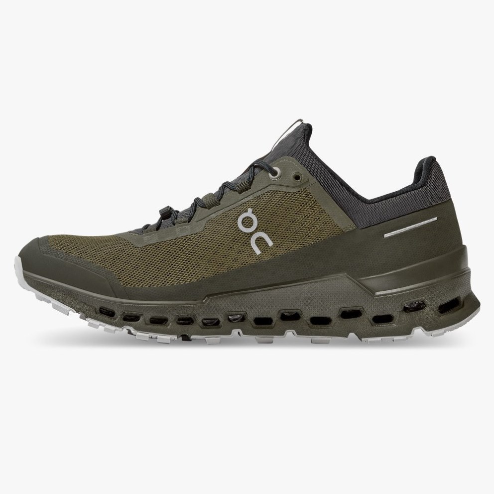On Cloudultra Men's Hiking Shoes Olive | UK-5JM1A