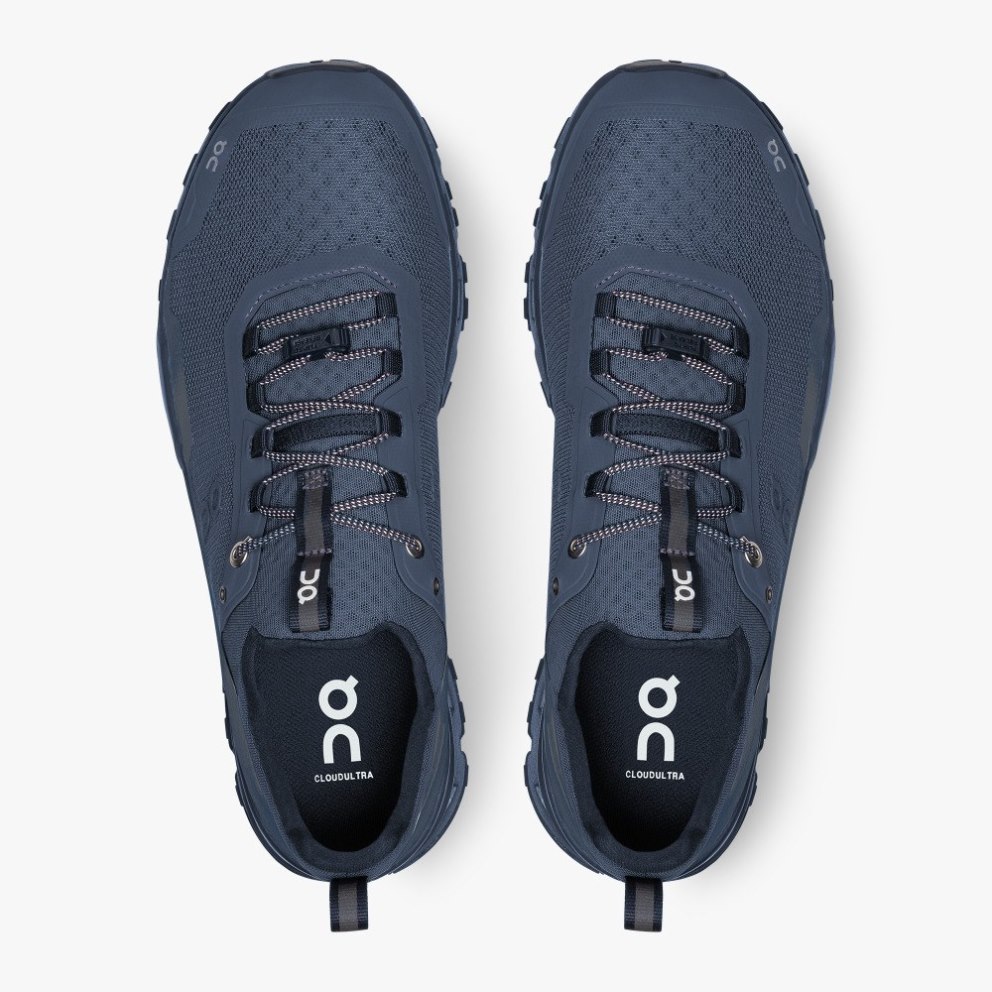 On Cloudultra Nite Men's Hiking Shoes Navy | UK-72AO5