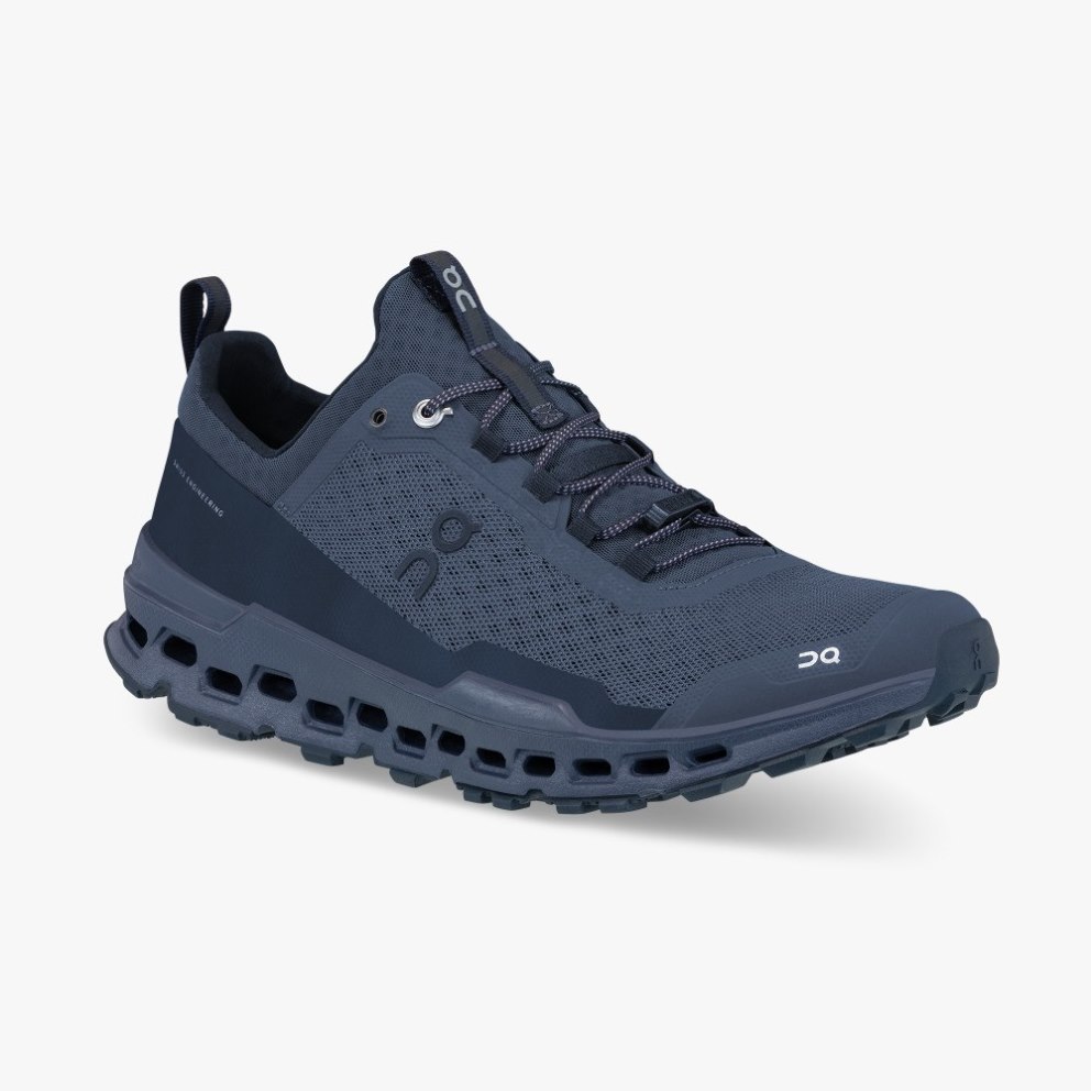On Cloudultra Nite Men's Hiking Shoes Navy | UK-72AO5