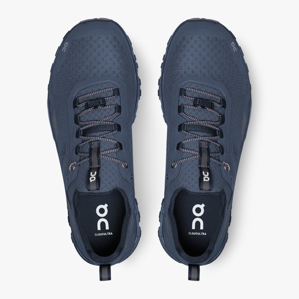 On Cloudultra Nite Women's Hiking Shoes Navy | UK-6JO2A