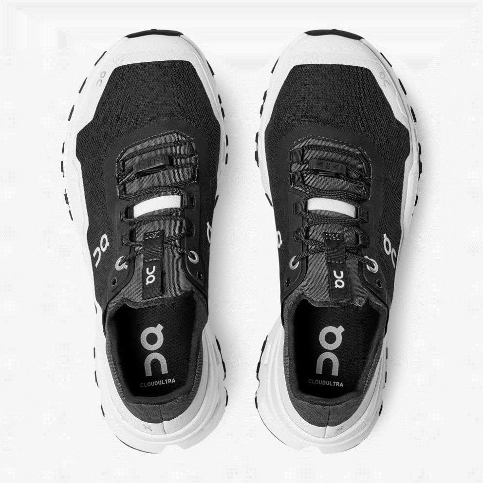 On Cloudultra Women's Hiking Shoes Black / White | UK-O5712