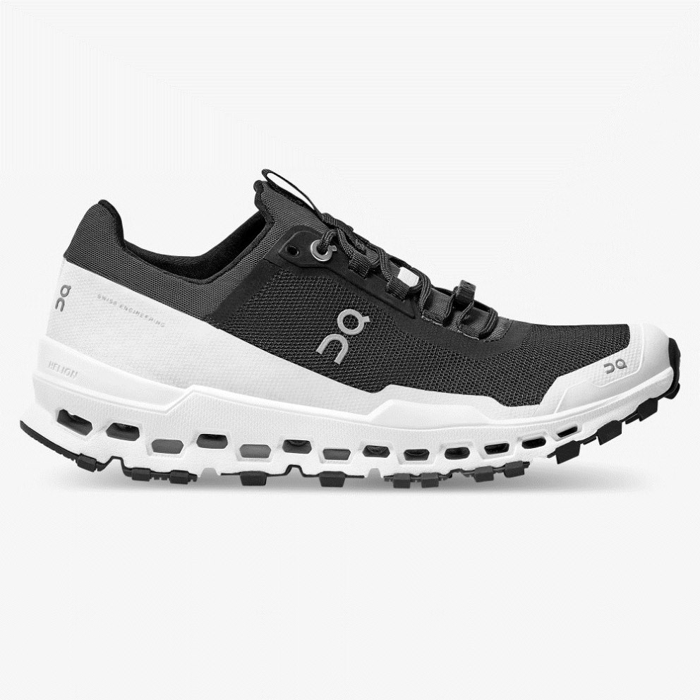 On Cloudultra Women\'s Hiking Shoes Black / White | UK-O5712