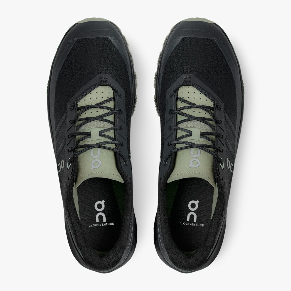 On Cloudventure Men's Hiking Shoes Black | UK-25AM8