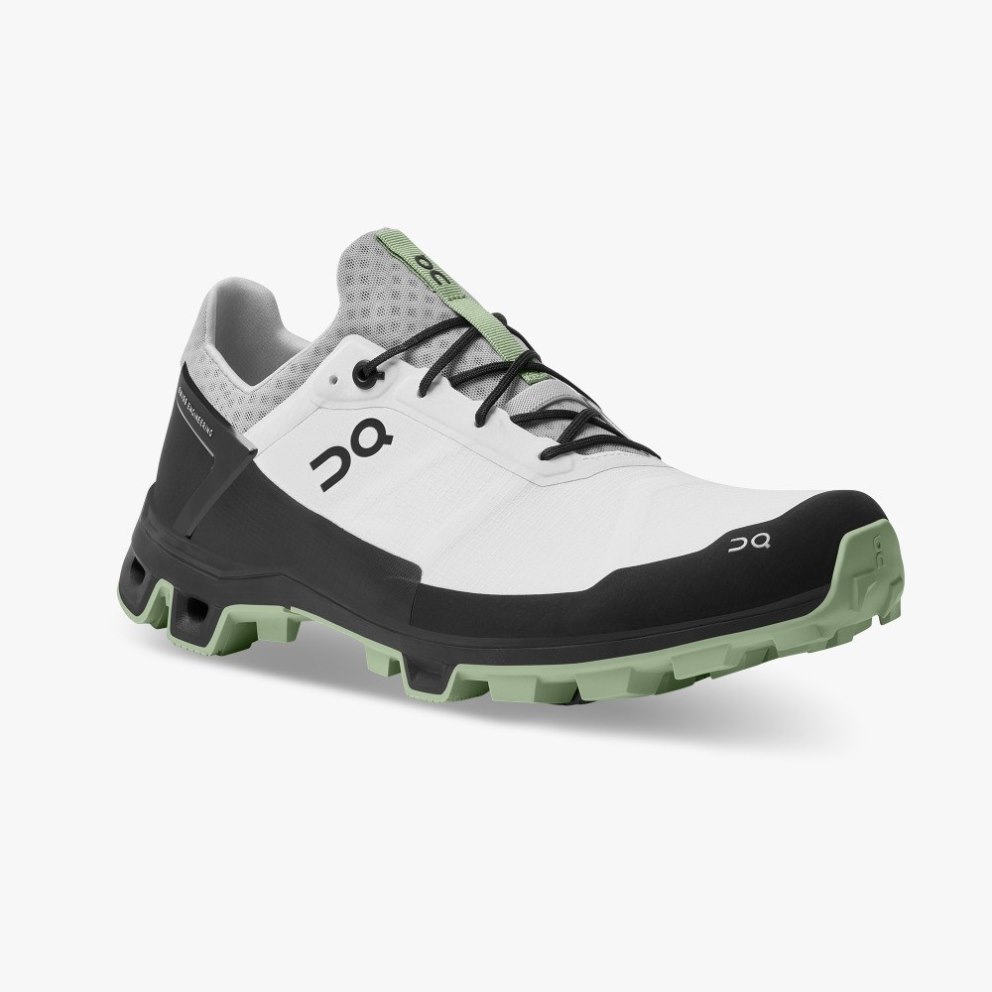 On Cloudventure Peak Men's Hiking Shoes White / Black | UK-1MA76