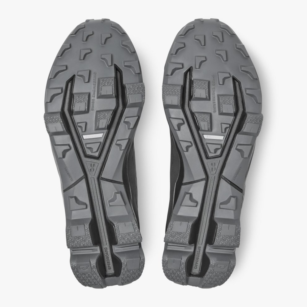 On Cloudventure Peak Men's Hiking Shoes Black | UK-78O5M